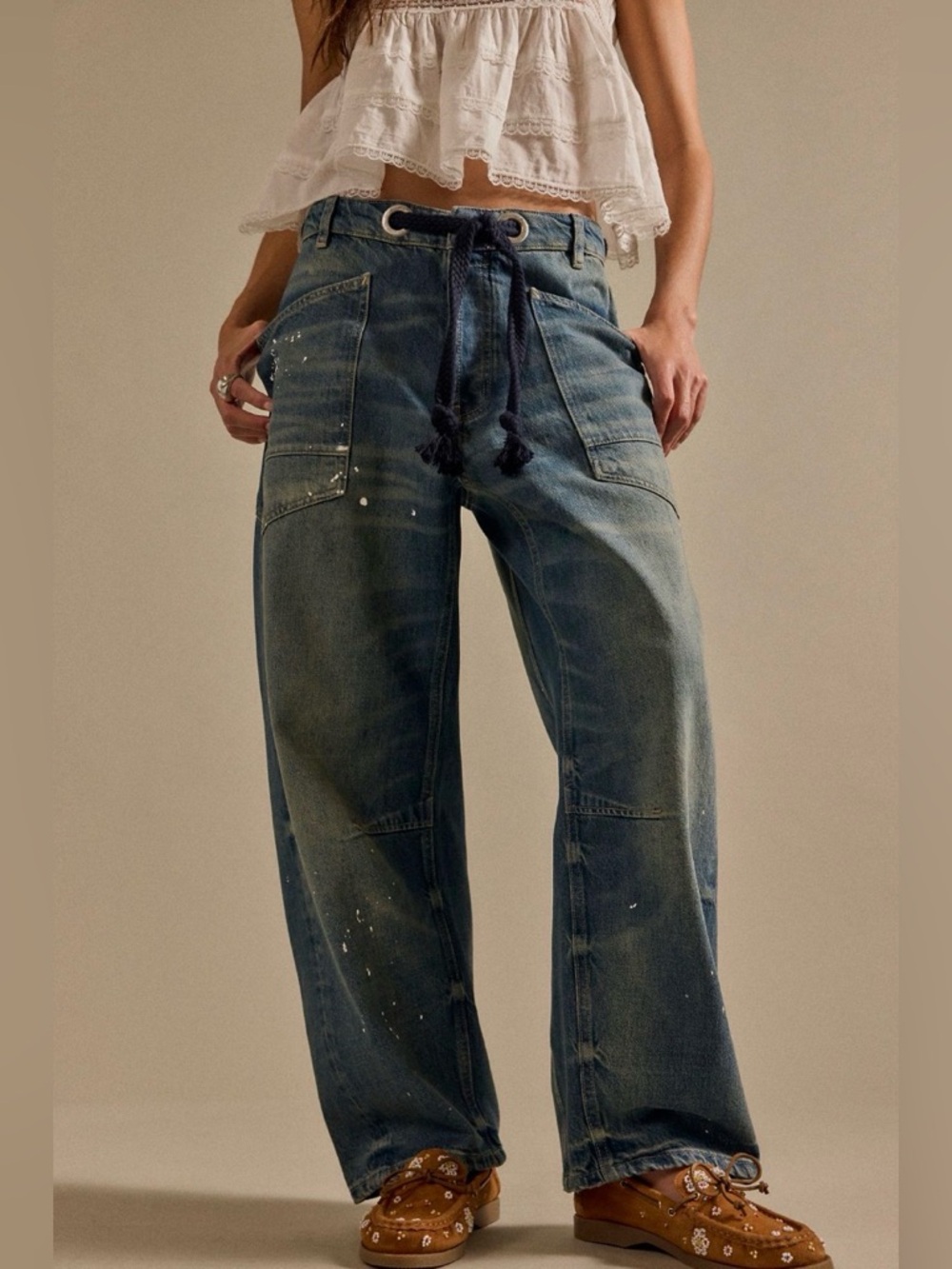 Free People Moxie Barrel Jean